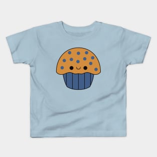 Cute Kawaii Blueberry Muffin Kids T-Shirt